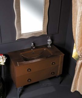 Тумба под раковину Armadi Art Neoart 110см шоколад 831-110-DB